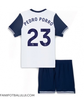 Tottenham Hotspur Pedro Porro #23 Echipament de Fotbal Replică 2024-25 Copii Acasa (+ Șorturi)